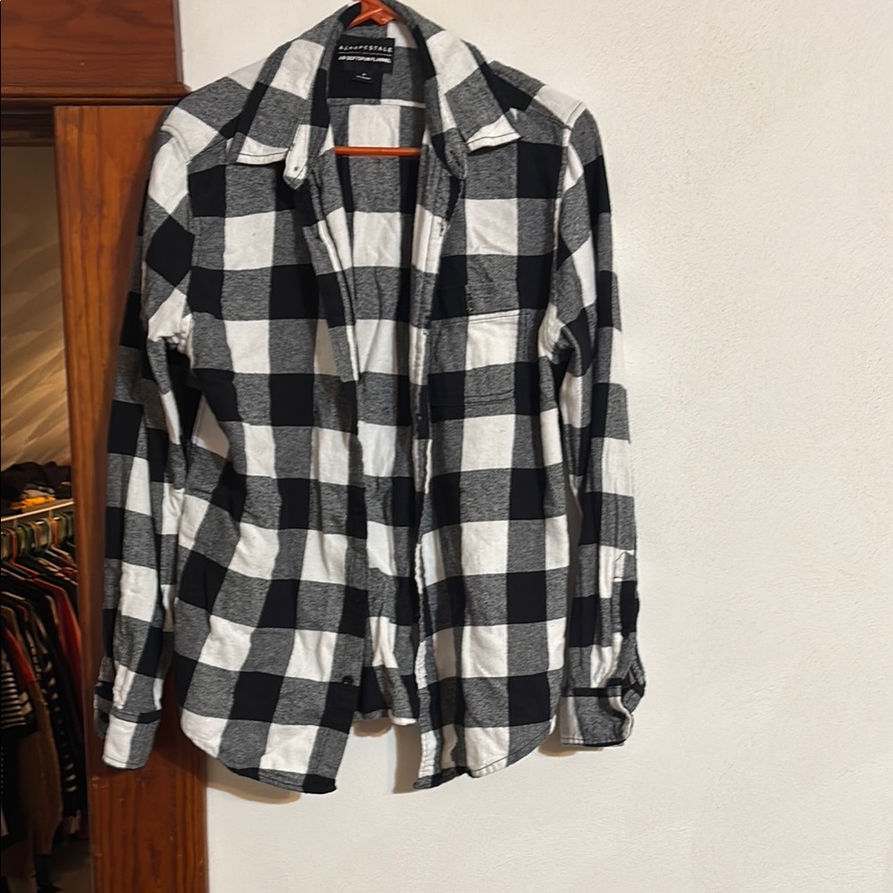 Black and White Checkered Shirt